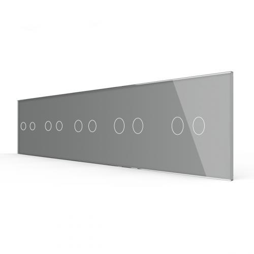 4-fache Blende 4 Touch-Schalter Grau LIVOLO