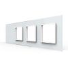 4-fache Blende 1 Touch-Schalter + 3 Module wei� LIVOLO