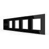 5-fache Blende 1 Touch-Schalter + 4 Module Schwarz VL-C7-C2/SR/SR/SR/SR-12-A LIVOLO