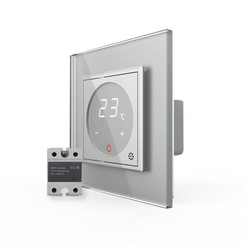 Raumthermostat mit Relais VL-C7-PS72-XQ002-15 Grau LIVOLO 