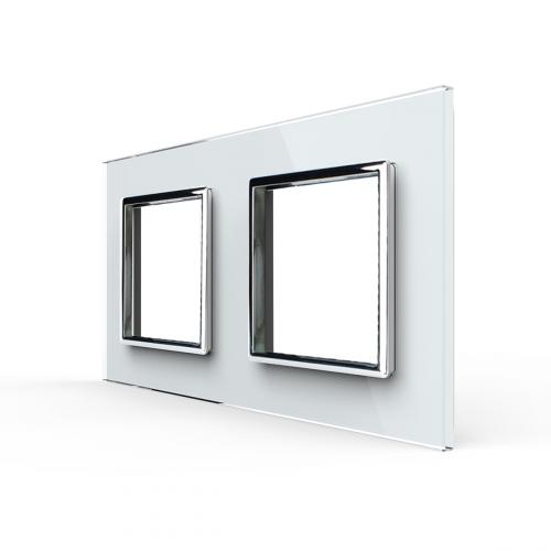 2-fache Blende 2 Module Wei� LIVOLO 