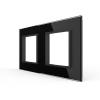 2-fache Blende 2 Module Schwarz-A LIVOLO