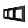 3-fache Blende 3 Module Schwarz LIVOLO