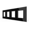 4-fache Blende 4 Module Schwarz-A LIVOLO