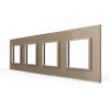 4-fache Blende 4 Module Gold LIVOLO