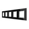 5-fache Blende 5 Module Schwarz LIVOLO
