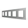 5-fache Blende 5 Module Grau LIVOLO