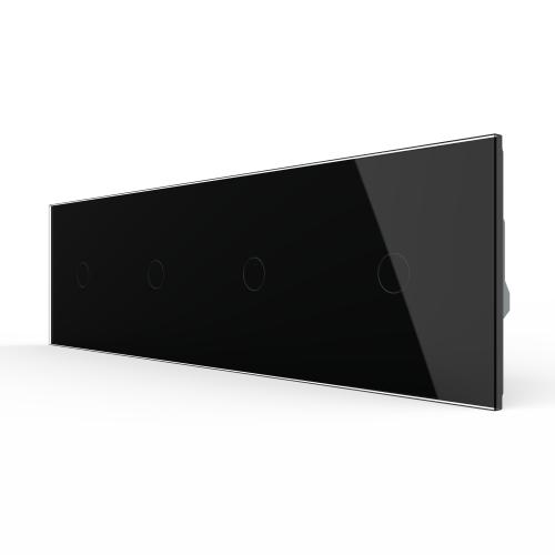 4 Lichtschalter Schwarz LIVOLO VL-C701-12/C701-12/C701-12/C701-12