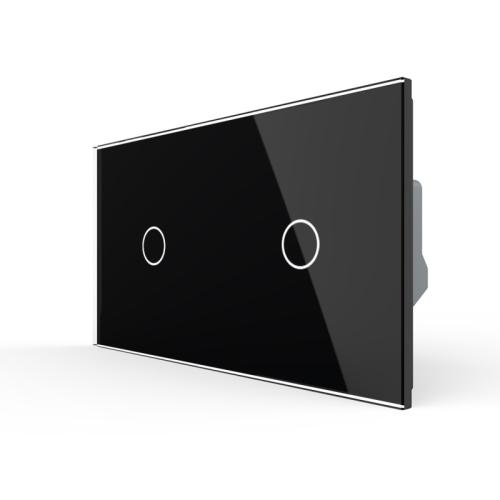 2 Lichtschalter Schwarz LIVOLO