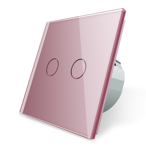 LIVOLO Funk Glas Touch Lichtschalter Serienschalter C702R-17 LIVOLO Pink