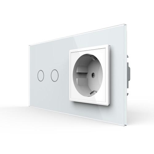 Rollladenschalter + Steckdose LIVOLO