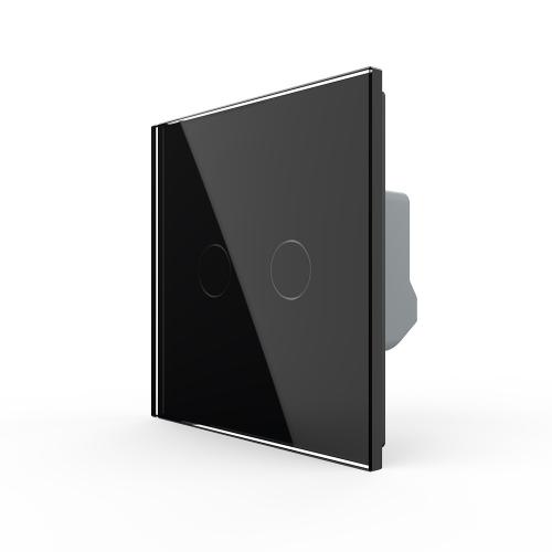 Rollladenschalter Jalousieschalter Markisenschalter C702W-12  Schwarz LIVOLO