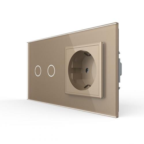 Rollladenschalter + Steckdose LIVOLO
