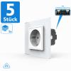 5x 1-fache Steckdose VDE Wei� VL-C7C1EU/SR-11-A-VDE LIVOLO 