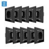 10x 1-fache Steckdose Vorteilspack Schwarz VL-C7C1EU/SR-12-10 LIVOLO 