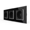 3-fache Steckdose Schwarz Chrom VLC7C3EU-12 LIVOLO 