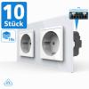 10x 2-fache Steckdose VDE Wei� VL-C7C2EU-11-A-VDE LIVOLO 