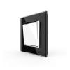 1-facher Lichtschalter / Wechselschalter Wippe VL-C7K1S-COLOUR schwarz/wei� LIVOLO