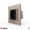 1-fache Steckdose Gold/Schwarz VL-C7ZBED-12/13 LIVOLO ZigBee 