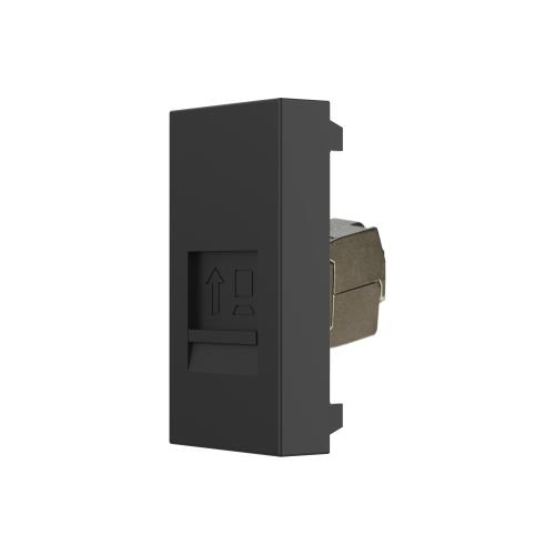 1/2 Netzwerk Modul CAT6A Schwarz VL-CAT6A-12 LIVOLO 