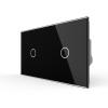 Lichtschalter + Dimmer Smart Home Schwarz VL-FC1Z2-FC1SD1Z2-12 LIVOLO EC