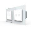 2 Rollladenschalter Wei� LIVOLO Notch