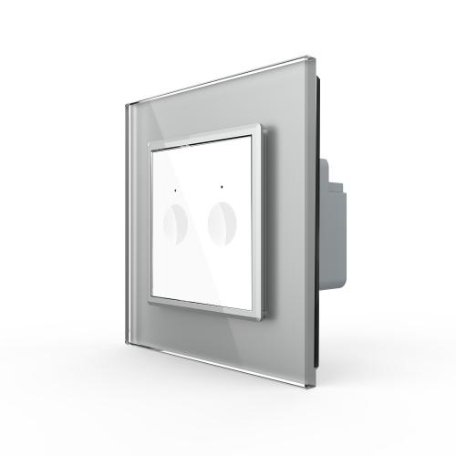 Rollladenschalter Notch Grau LIVOLO