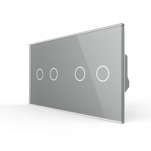 2 SmartHome Rollladenschalter Grau LIVOLO EC