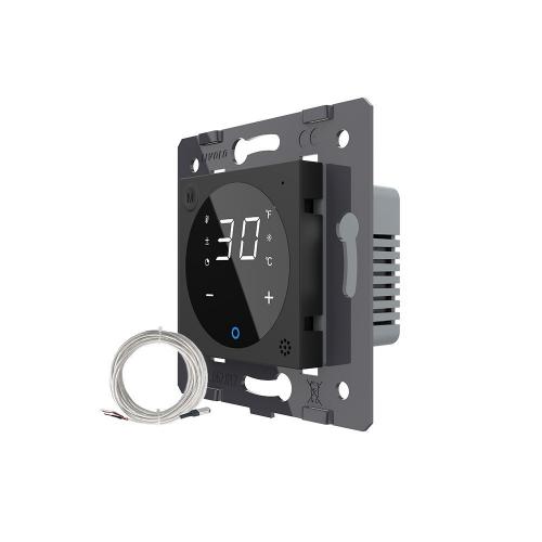 Digitales Raumthermostat Modul m. ext. Sensor Schwarz VL-FCQ1-2BPS72 LIVOLO 