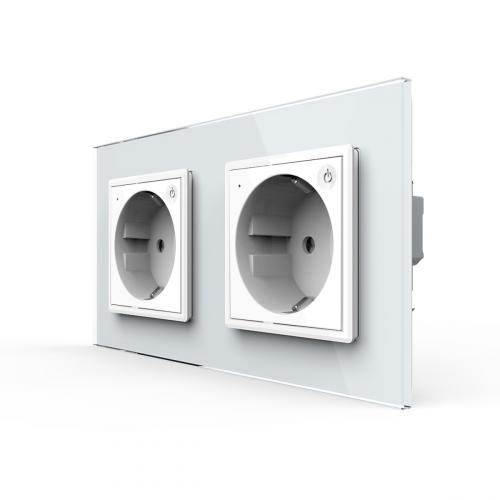 2-Fache Smarthome Steckdosen Wei LIVOLO EC
