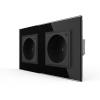 2-Fache Smarthome Steckdosen Schwarz VL-FCTC16AZ2-2xSR-12 LIVOLO EC