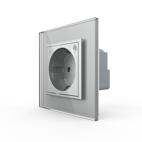 Smarthome Steckdose VL-FCTC16AZ2-SR-15 Grau Livolo EC