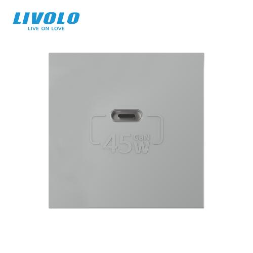 USB-C Schnellladegert 45W VL-FCUC Grau LIVOLO 