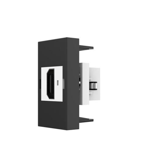 Multimedia-Wandanschluss (HD-kompatibel) 1/2 Modul schwarz VL-HDMI-12 LIVOLO 