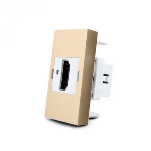 Multimedia-Wandanschluss (HD-kompatibel) 1/2 Modul Gold VL-HDMI-13 LIVOLO 