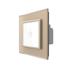 1-facher Lichtschalter Notch Gold LIVOLO 