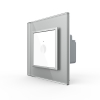 1-facher Lichtschalter Notch Grau LIVOLO 