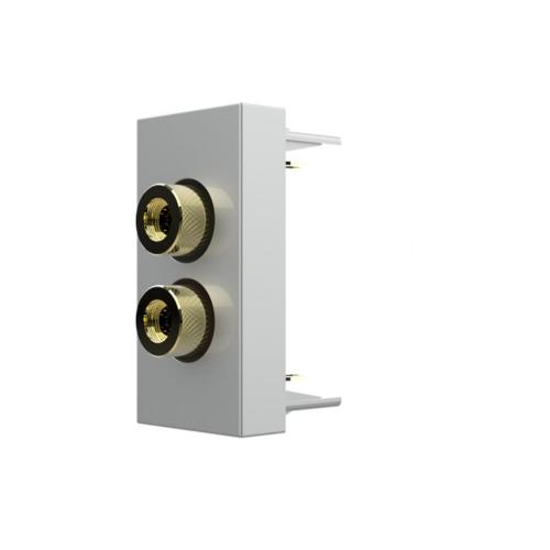 1/2 Lautsprecher Anschluss Modul grau LIVOLO