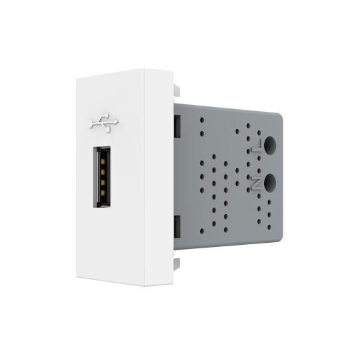 Livolo halbes USB-Modul zum Aufladen von Geräten in weiß