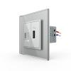 USB- + Netzwerk Module Grau LIVOLO