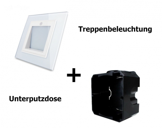 Treppenbeleuchtung wei m. Unterputzdose VL-W291JD-11-A-EU-80-WSMB LIVOLO 