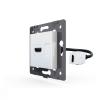 Multimedia-Wandanschluss (HD-kompatibel) - Kupplung mit flexiblen Kabel XJY-8081210HDMI-metall Wei LIVOLO