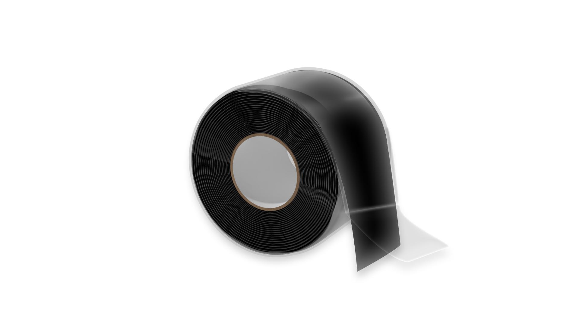 Lux-Tape Silikonband Isolierband Abdichtband selbstverschweißend, schwarz, 3m x 38mm
